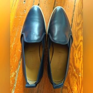 NEW Everlane Made In Italy Women's Leather Blue Loafers Size 7